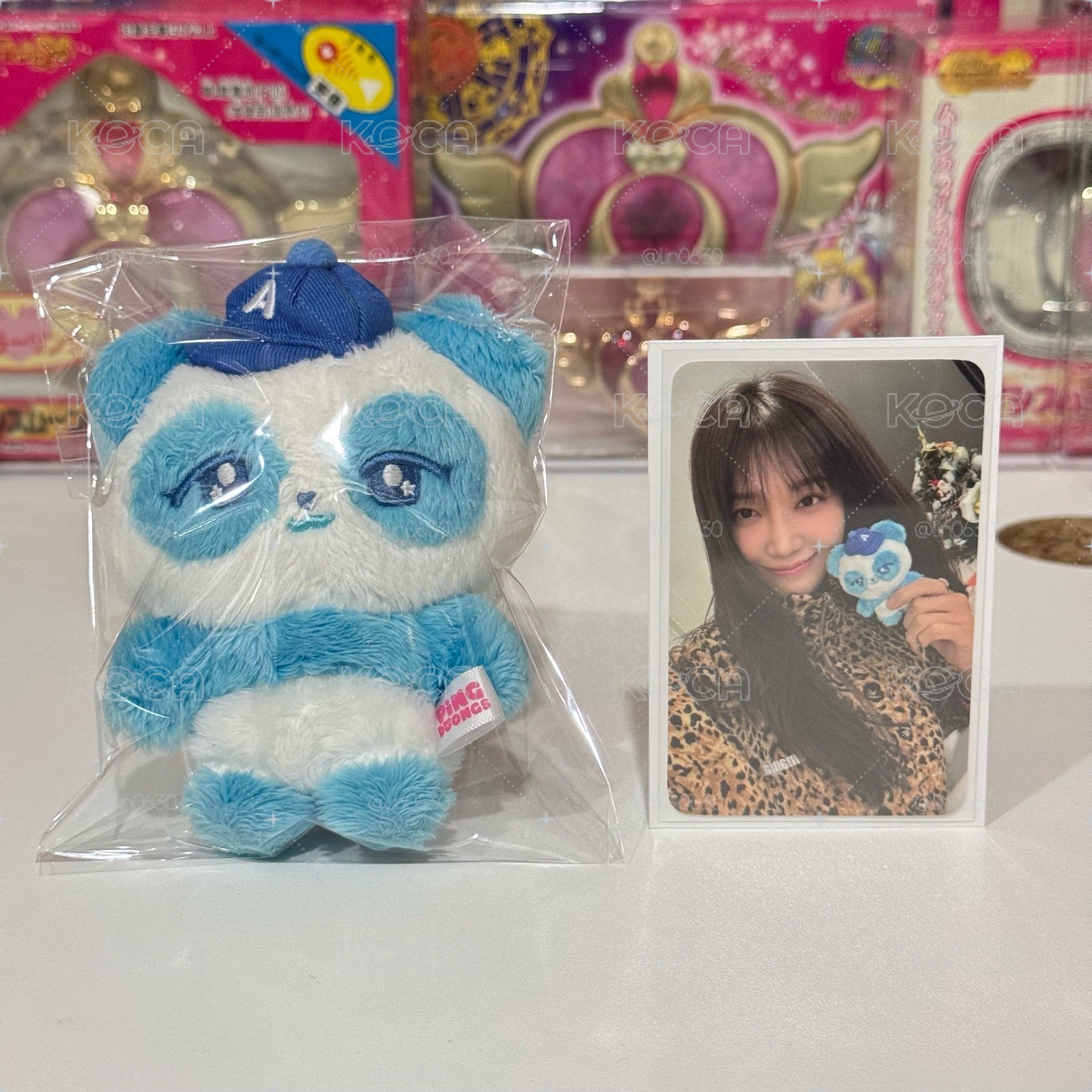 現貨 apink 恩地 熊貓娃娃鑰匙圈