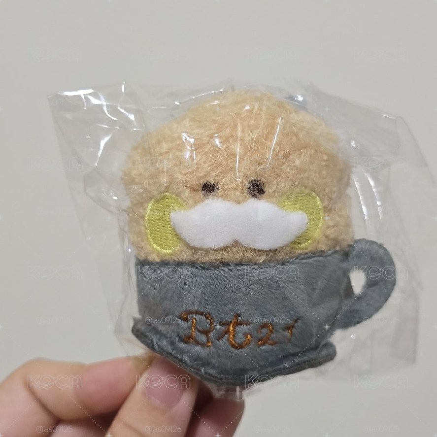BT21 鬍子咖啡杯吊飾Shooky