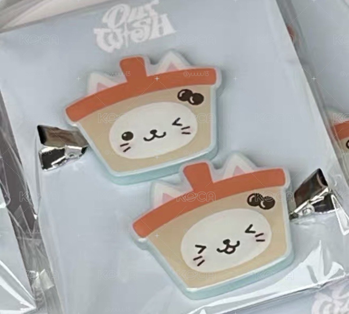 奶茶貓髮夾