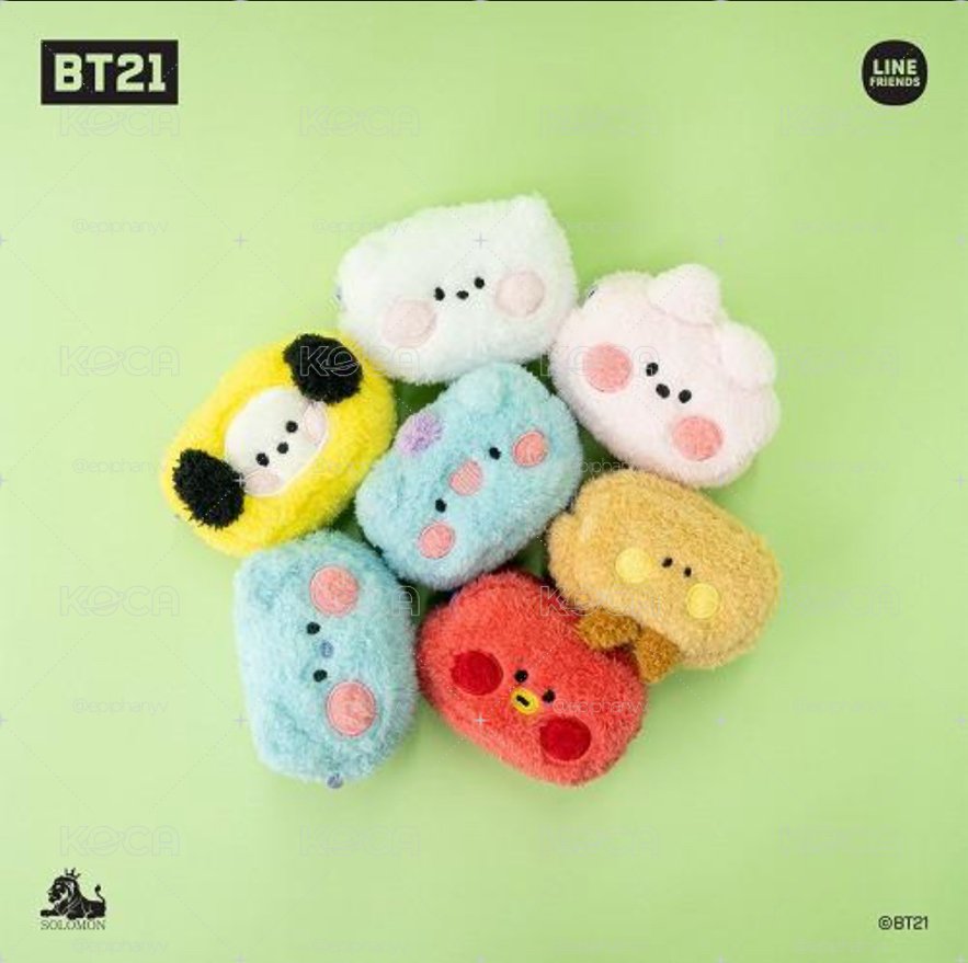 BT21 / 毛絨絨掛飾耳機包 / 迷你收納包