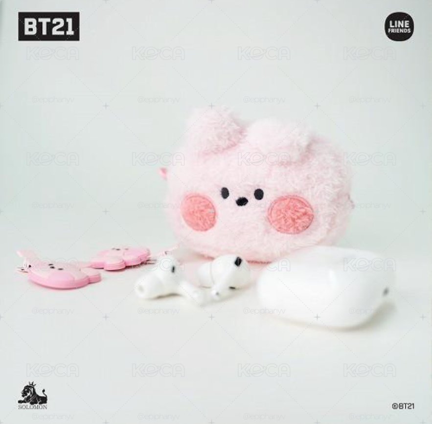 BT21 / 毛絨絨掛飾耳機包 / 迷你收納包
