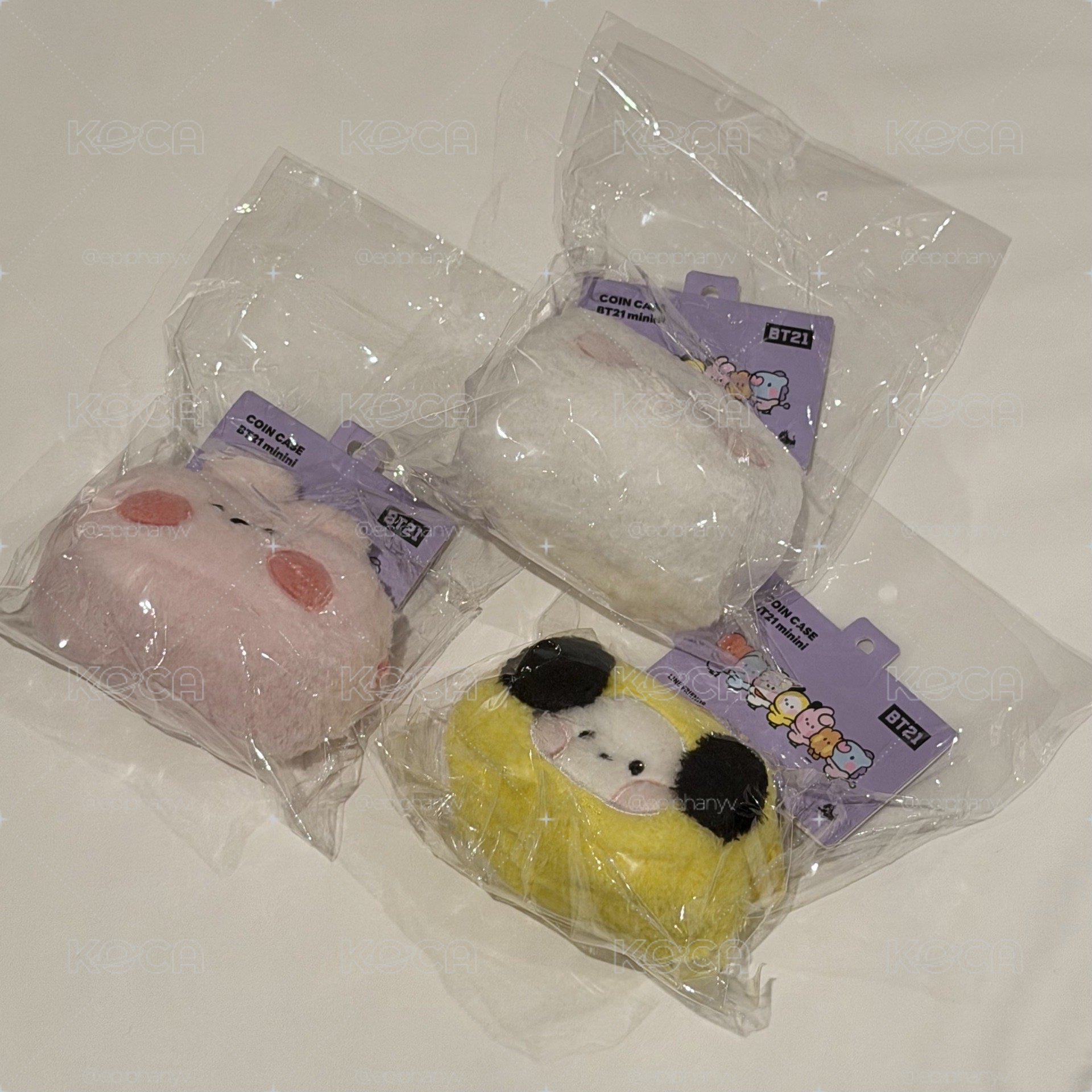 BT21 / 毛絨絨掛飾耳機包 / 迷你收納包