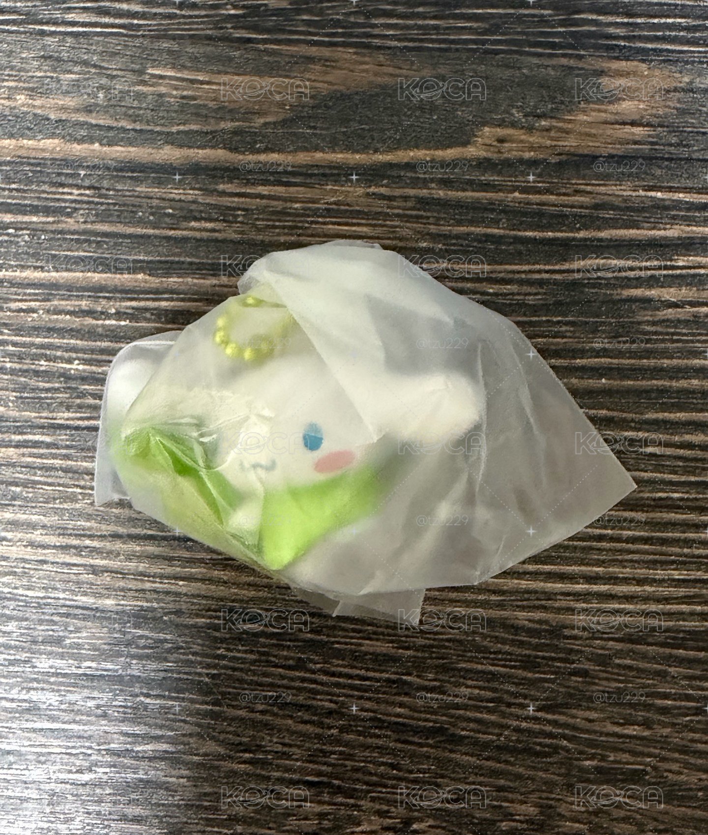 大耳狗辛運草吊飾