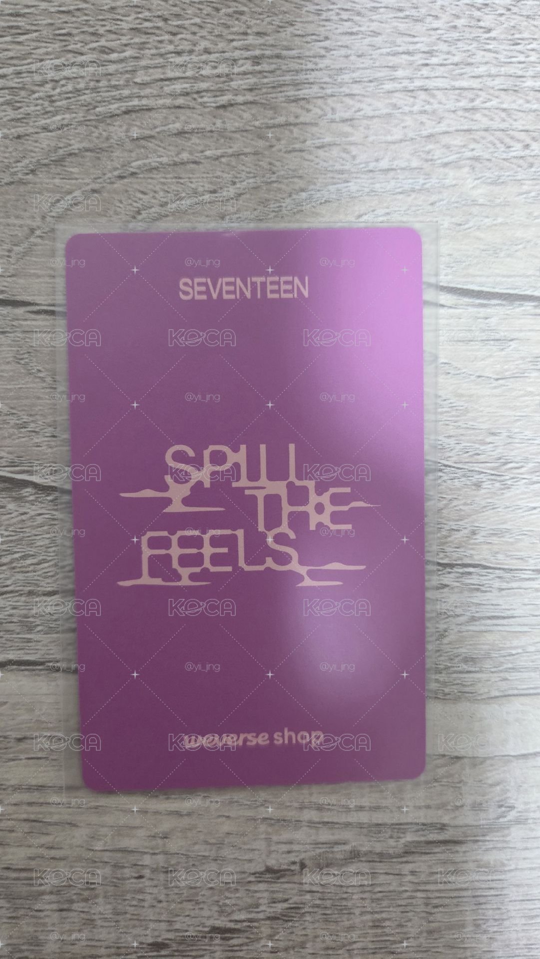 Seventeen 李碩珉 Spell the feel wvs 特典