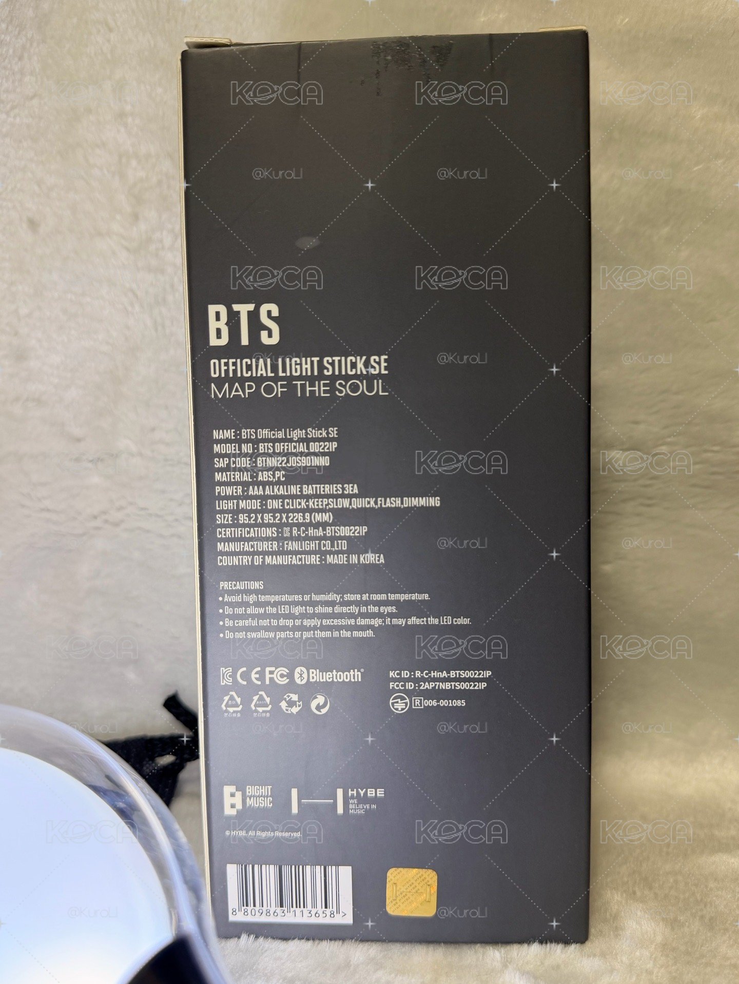 【官方正品】BTS 阿米棒 SE 特別版手燈（盒裝完整/功能正常/含完整7人小卡）💜