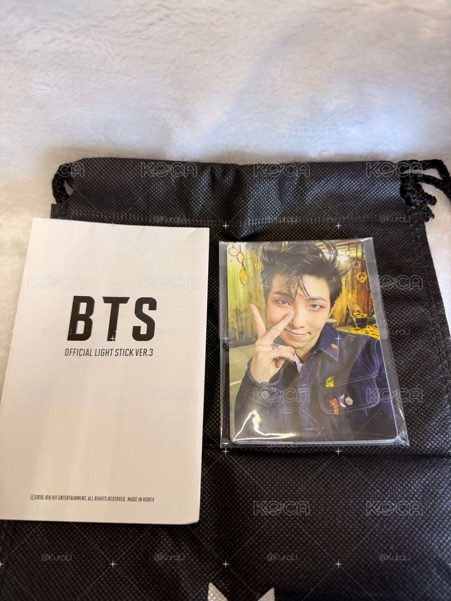 【官方正品】BTS 防彈少年團三代手燈 阿米棒 ARMY BOMB Ver.3（7人小卡全齊/保存良好）💜