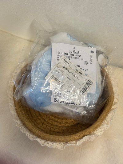現貨.奶油白貓 大耳狗吊飾