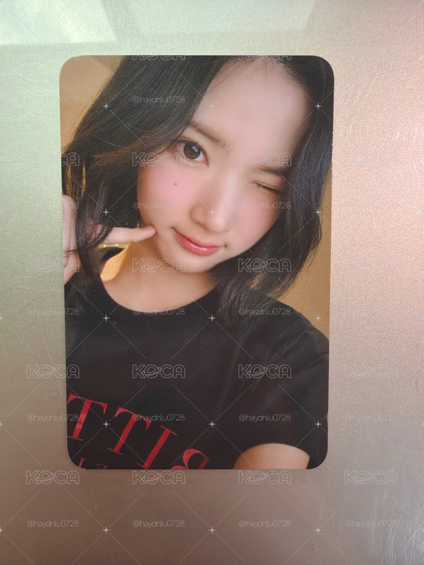 現貨當日出貨/單一 el 簽售卡 Jiwoo