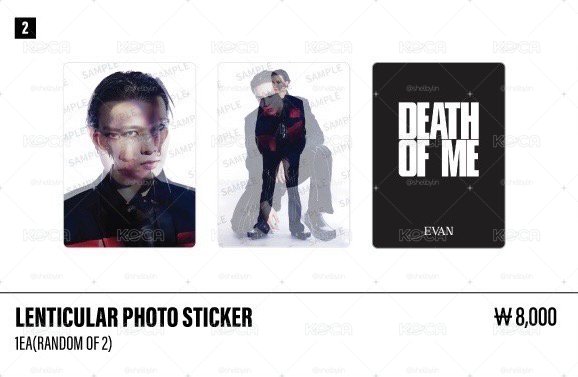 【預購免二補】EVAN LENTICULAR PHOTO STICKER 隨機貼紙