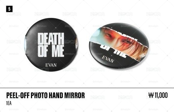 【預購免二補】EVAN PEEL-OFF PHOTO HAND MIRROR 隨身鏡