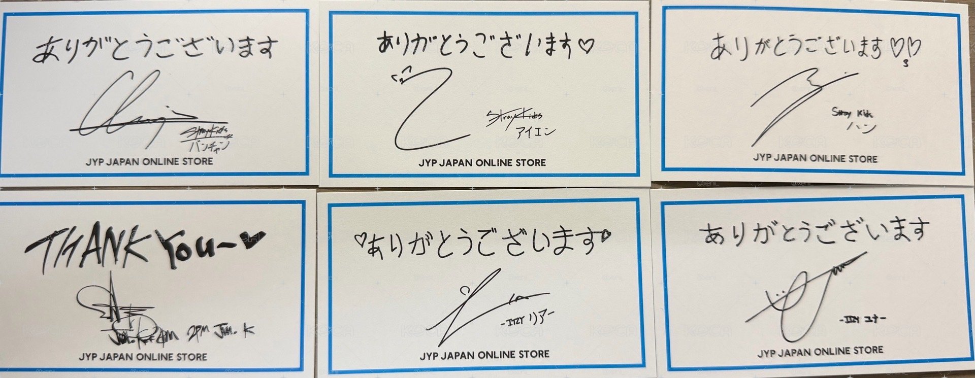 JYP JAPAN感謝卡
