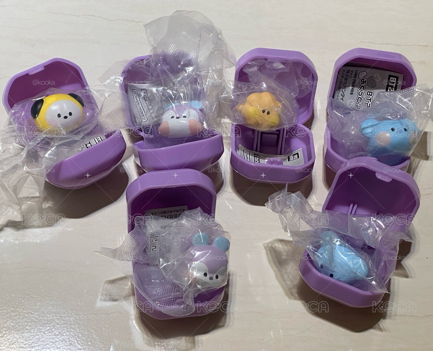BT21｜萬代 扭蛋戒指