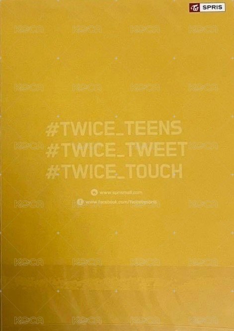 TWICE by SPRIS 明信片  背面