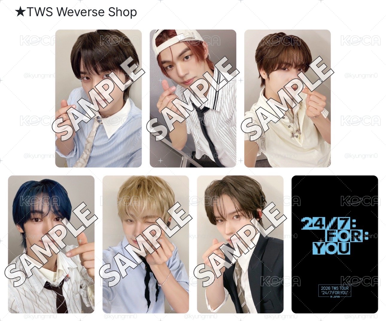 Tws 2026 日巡 紀念 wvs 幸運卡 一套