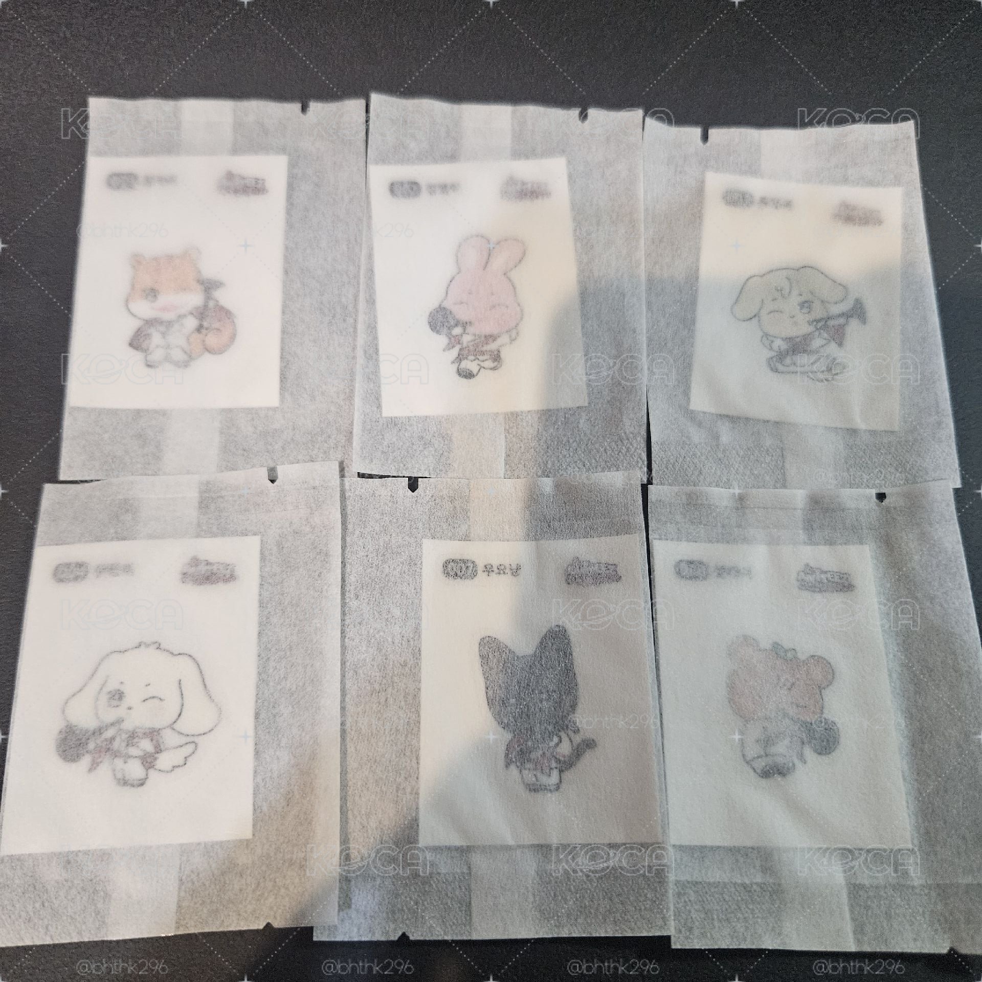 印章貼紙 全新 一套無傘旼 （單貼紙