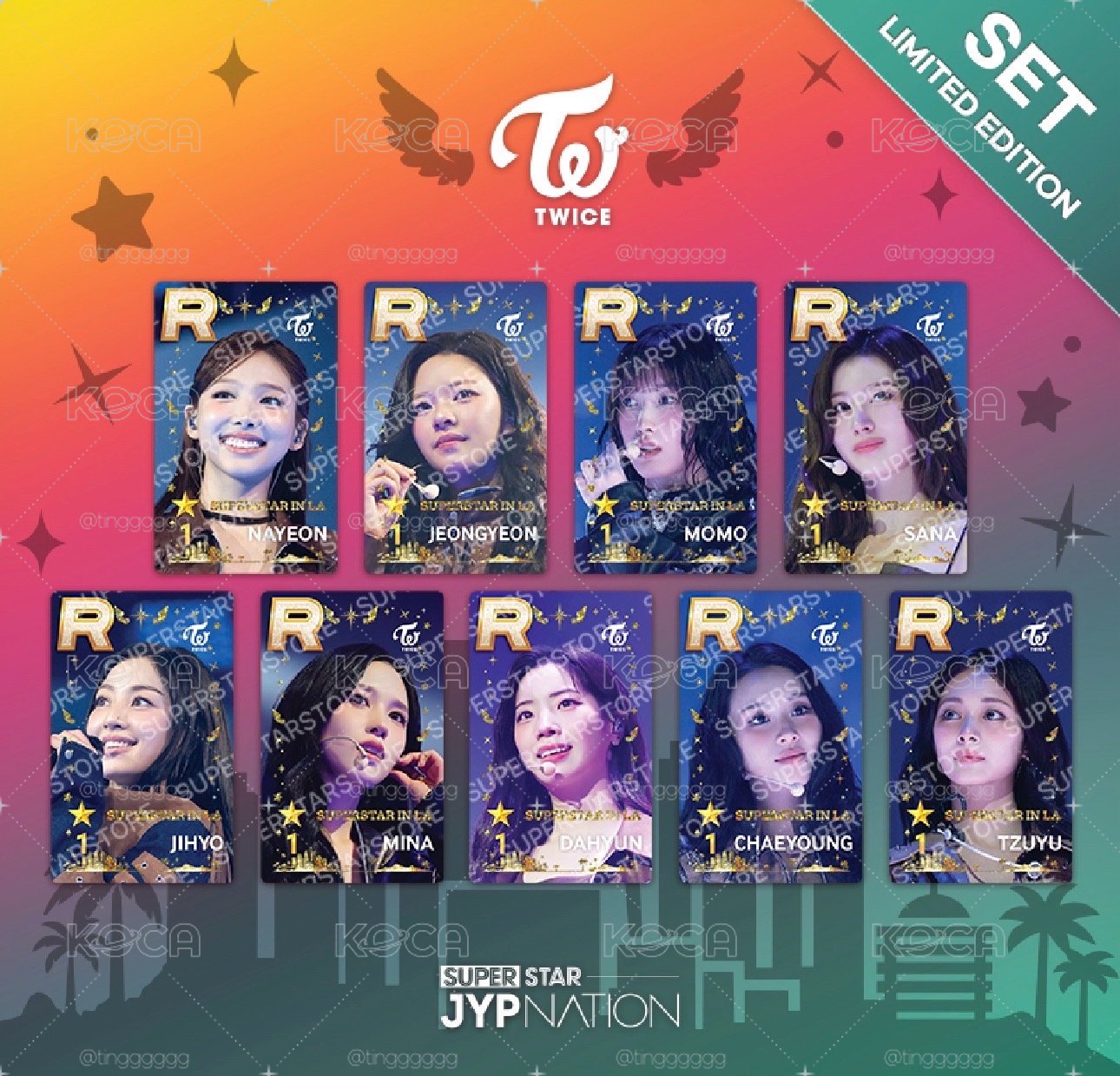 TWICE SUPERSTAR LA 遊戲卡 咪彩