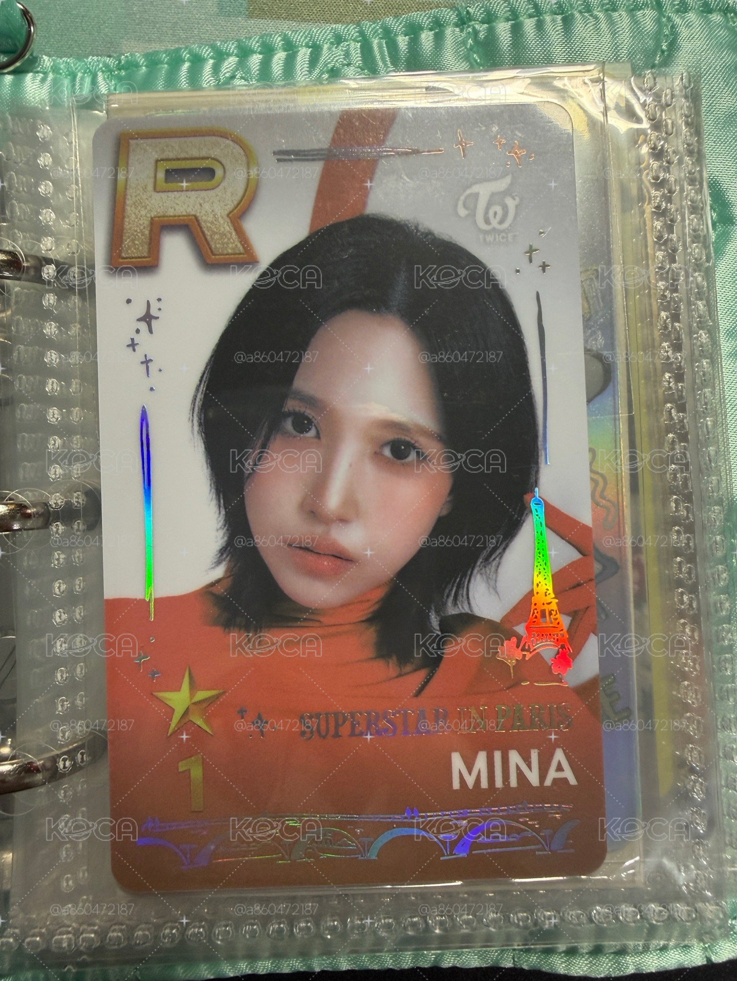 TWICE MINA巴黎遊戲卡