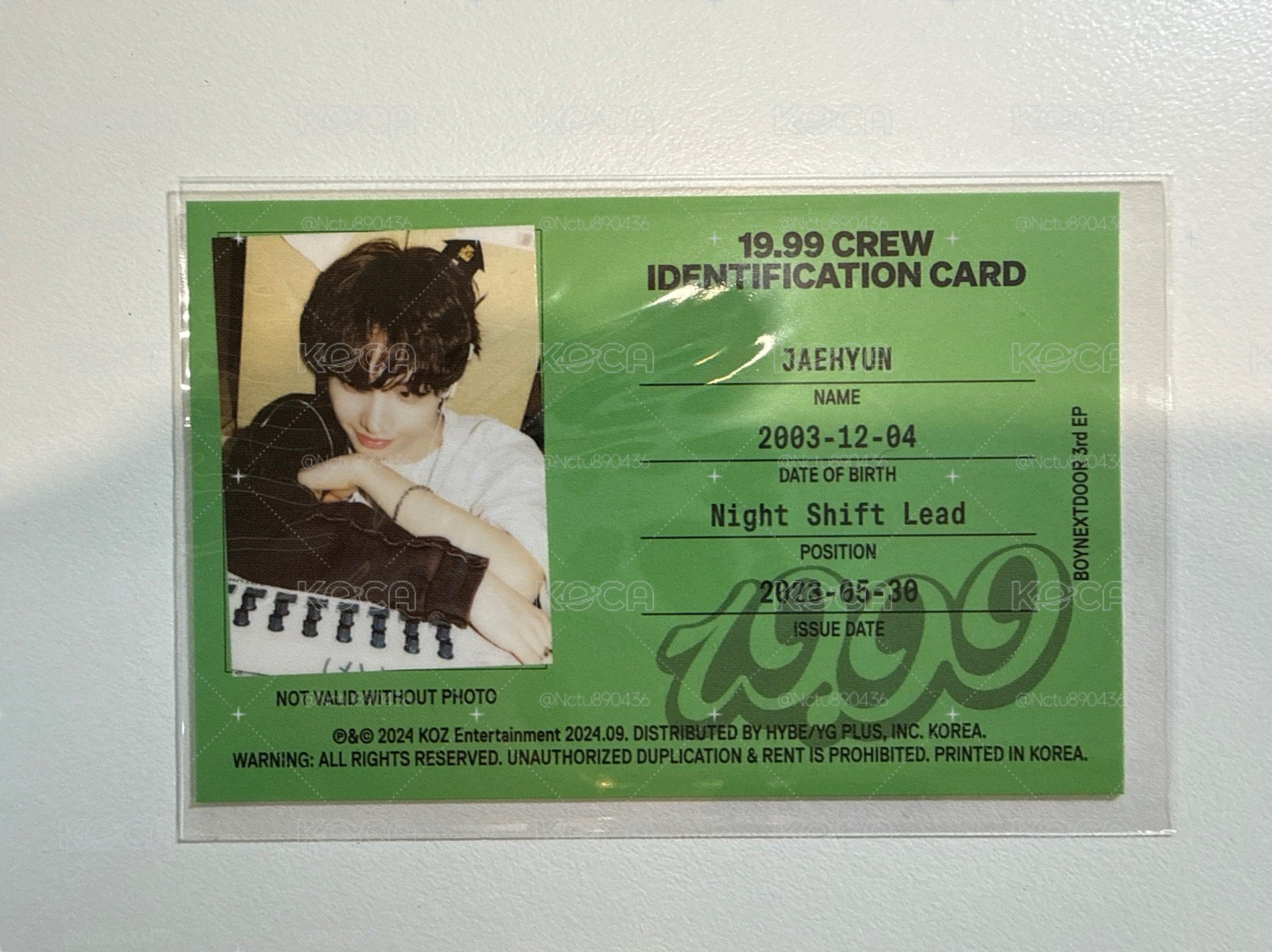 19.99ID卡Jaehyun