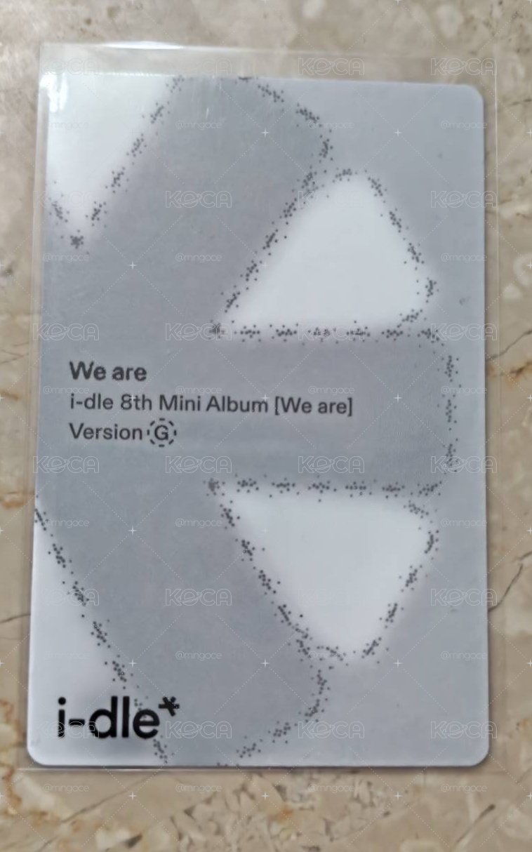 i-dle We are I版 拆專+薇娟 We are G版、 I 版專輯卡+小娟 We made專輯卡 