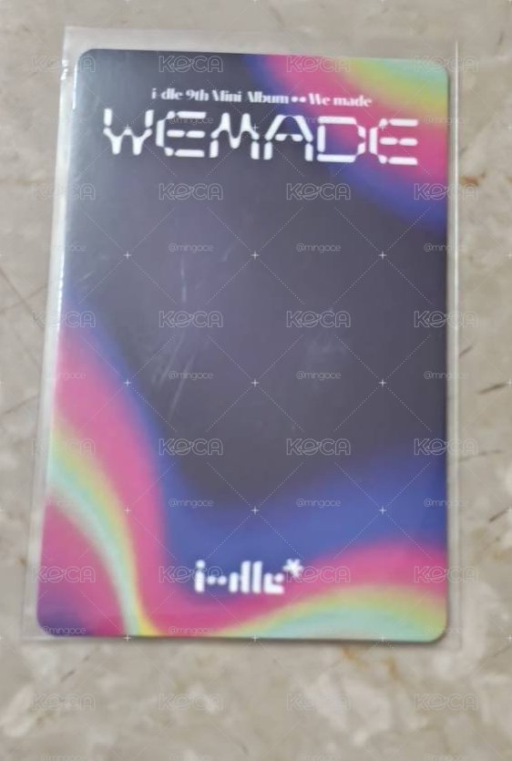 i-dle We are I版 拆專+薇娟 We are G版、 I 版專輯卡+小娟 We made專輯卡 