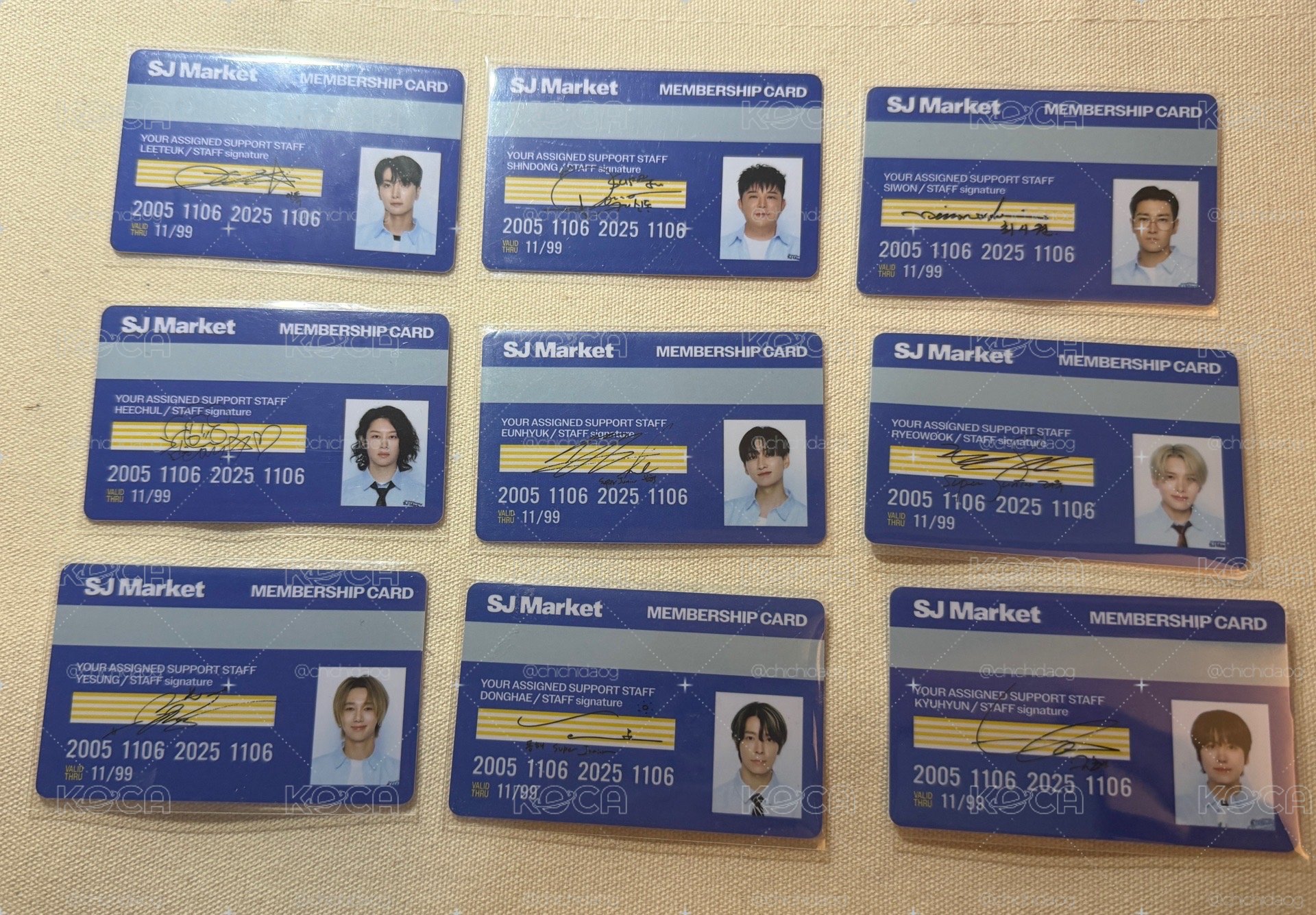 台灣超市入場卡一套9人