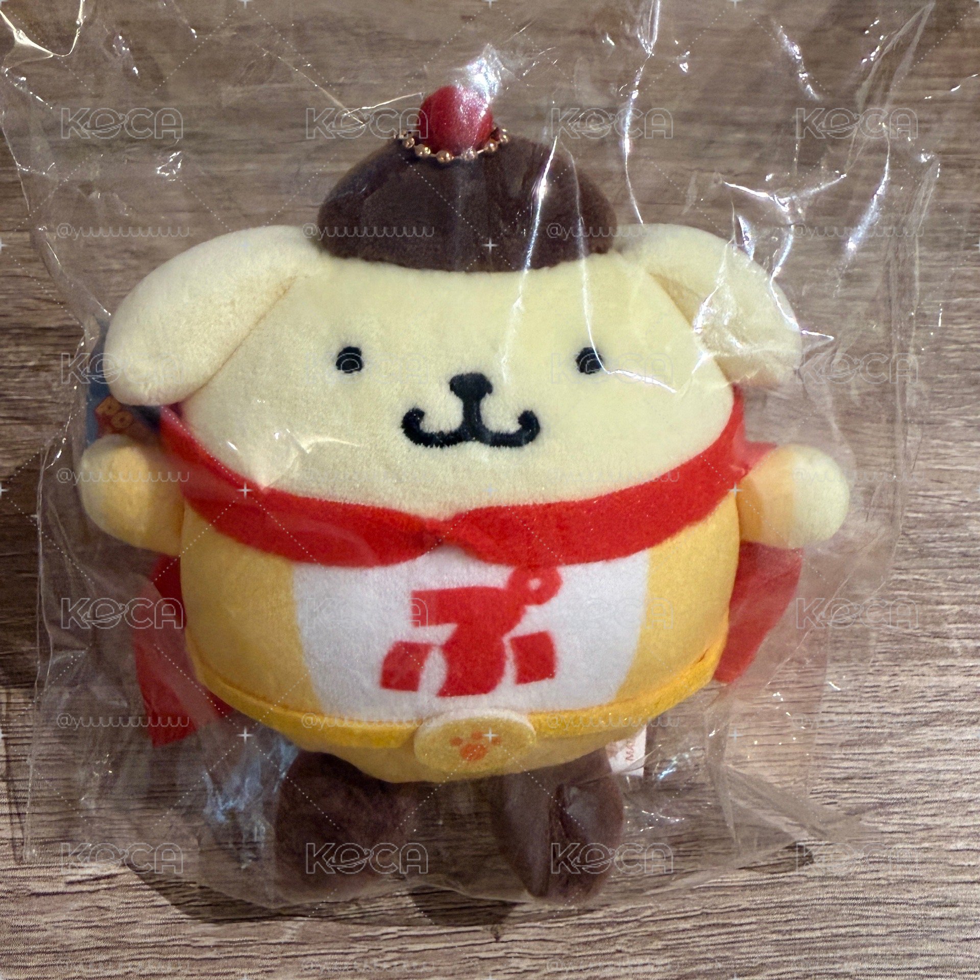 Kts 三麗鷗五色布丁狗 茄子 原味 巧克力