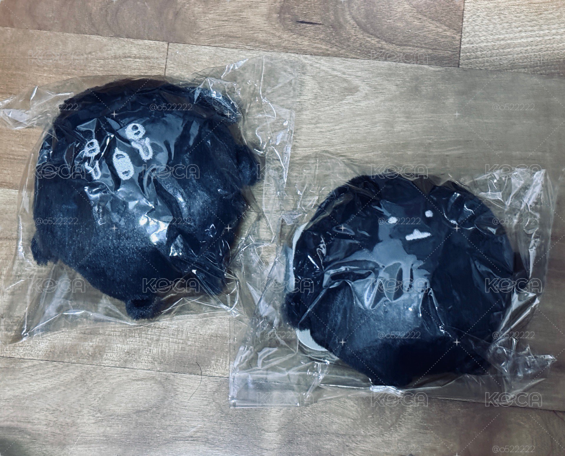 白熊一番賞-黑色可樂餅吊飾娃兩入