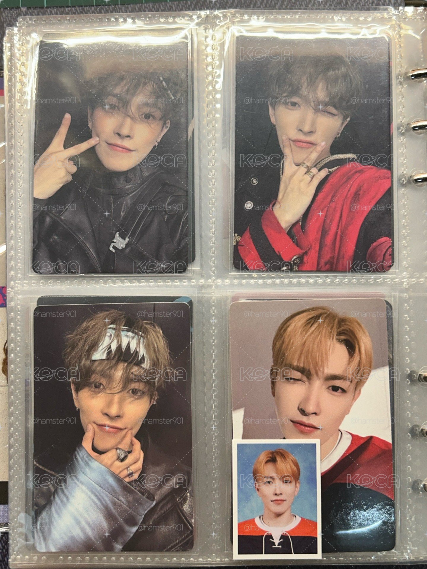 ATEEZ 弘中小卡*4