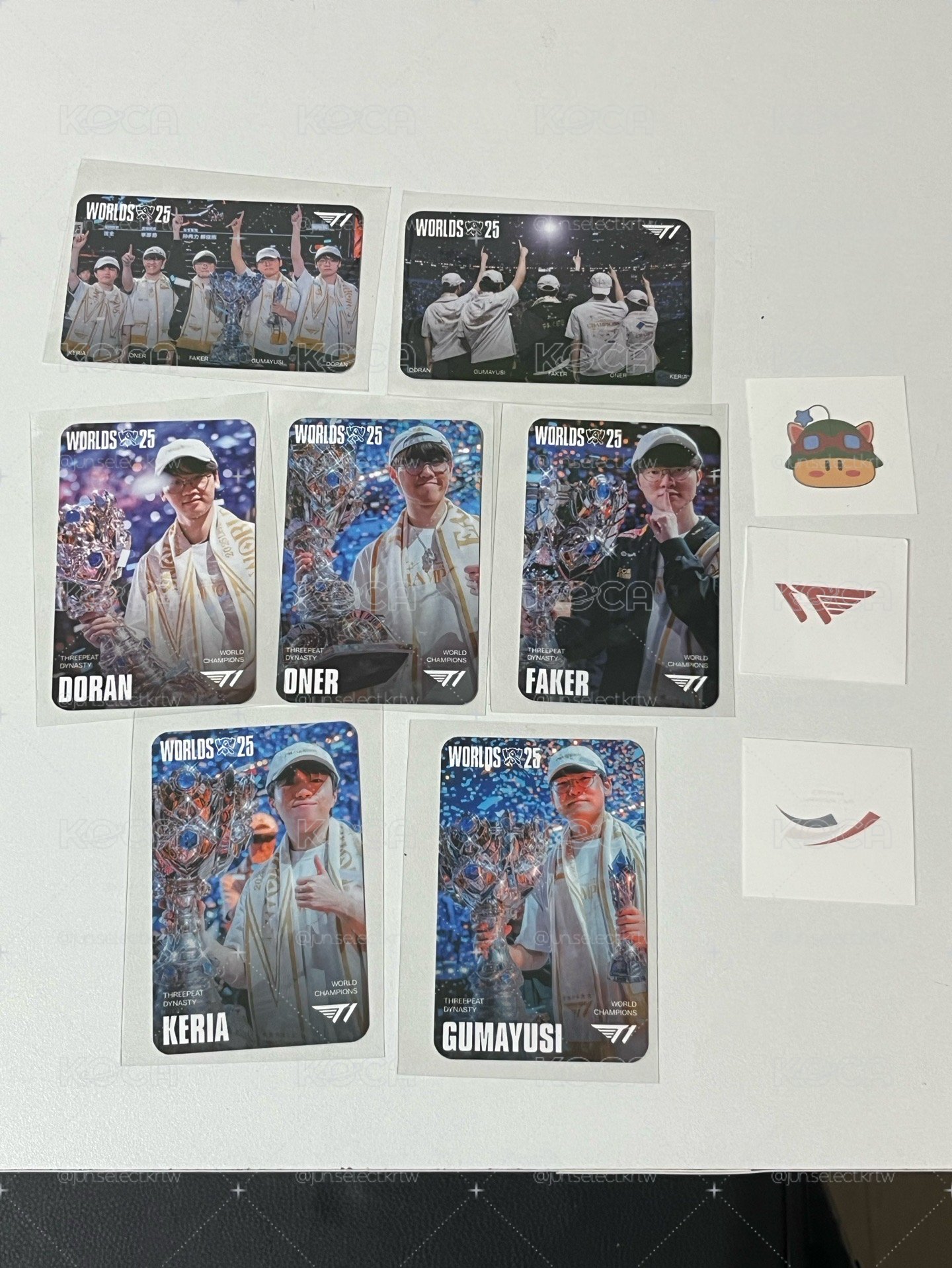 現貨- MSI 25T1 冠軍小卡 全套/SOOP套卡/SOOP faker