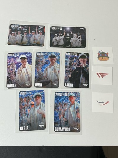 現貨- MSI 25T1 冠軍小卡 全套/SOOP套卡/SOOP faker