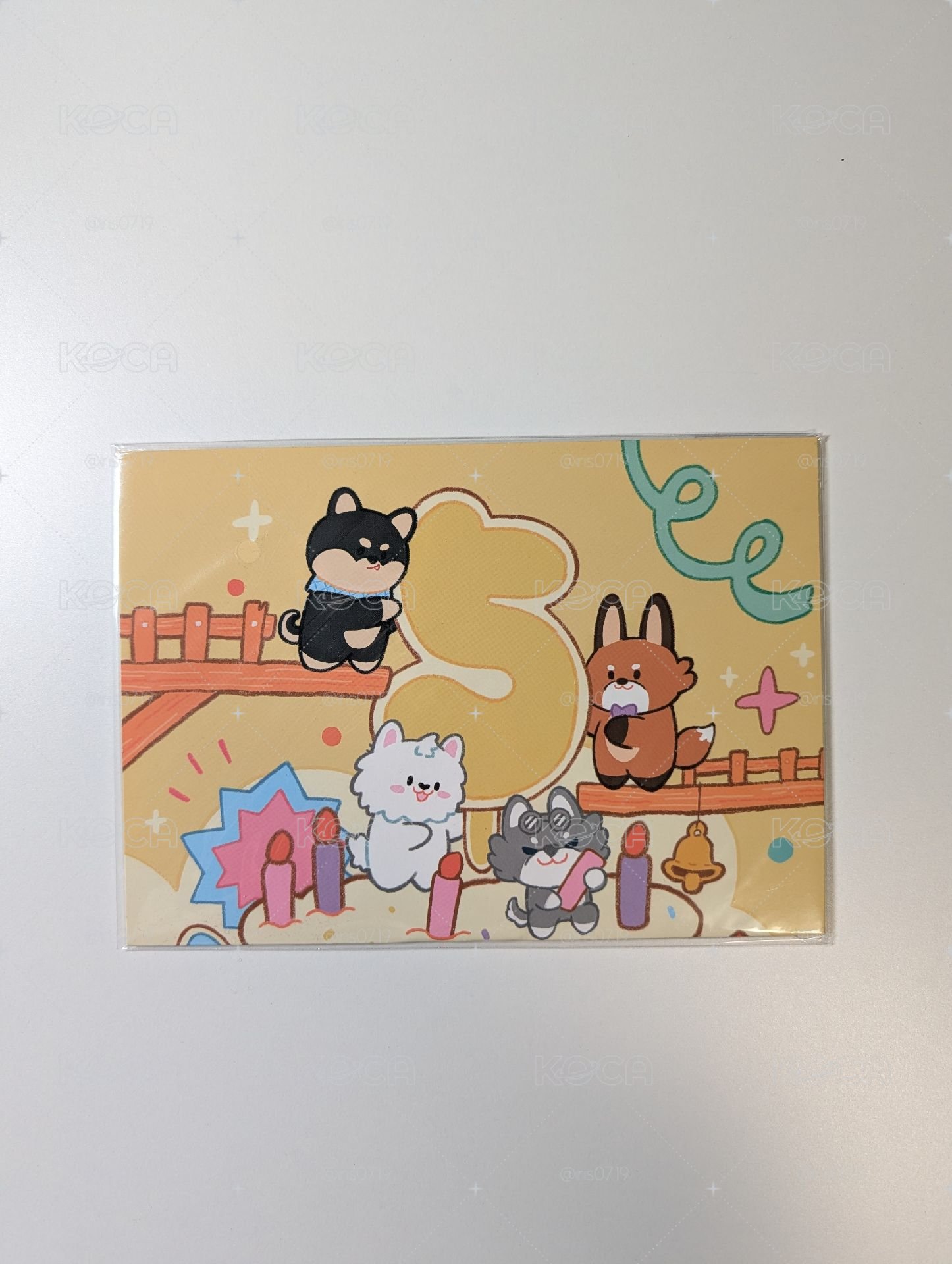 五週年生日手寫卡