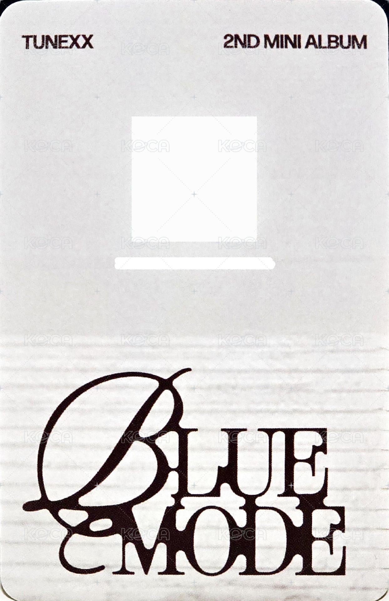BLUE MODE 電子專 專輯卡 QR卡 背面