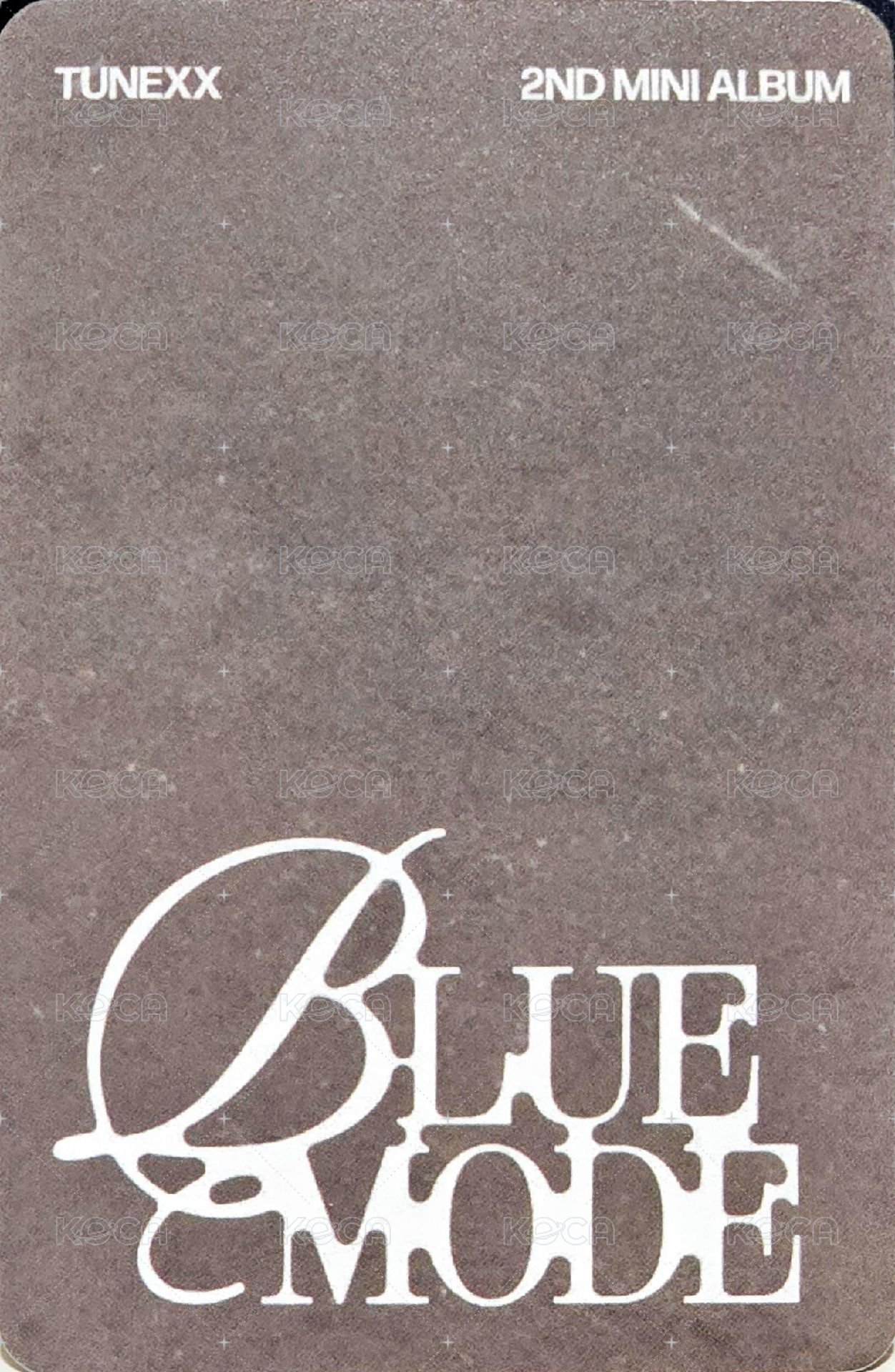 BLUE MODE 電子專 專輯卡  背面