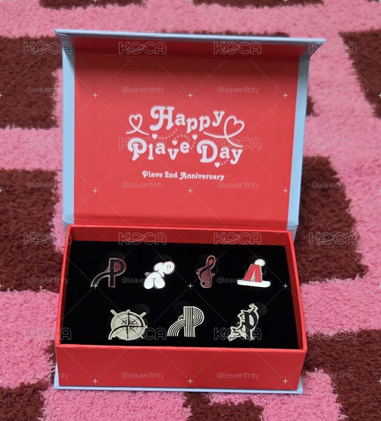 PLAVE 二週年金屬徽章7入組