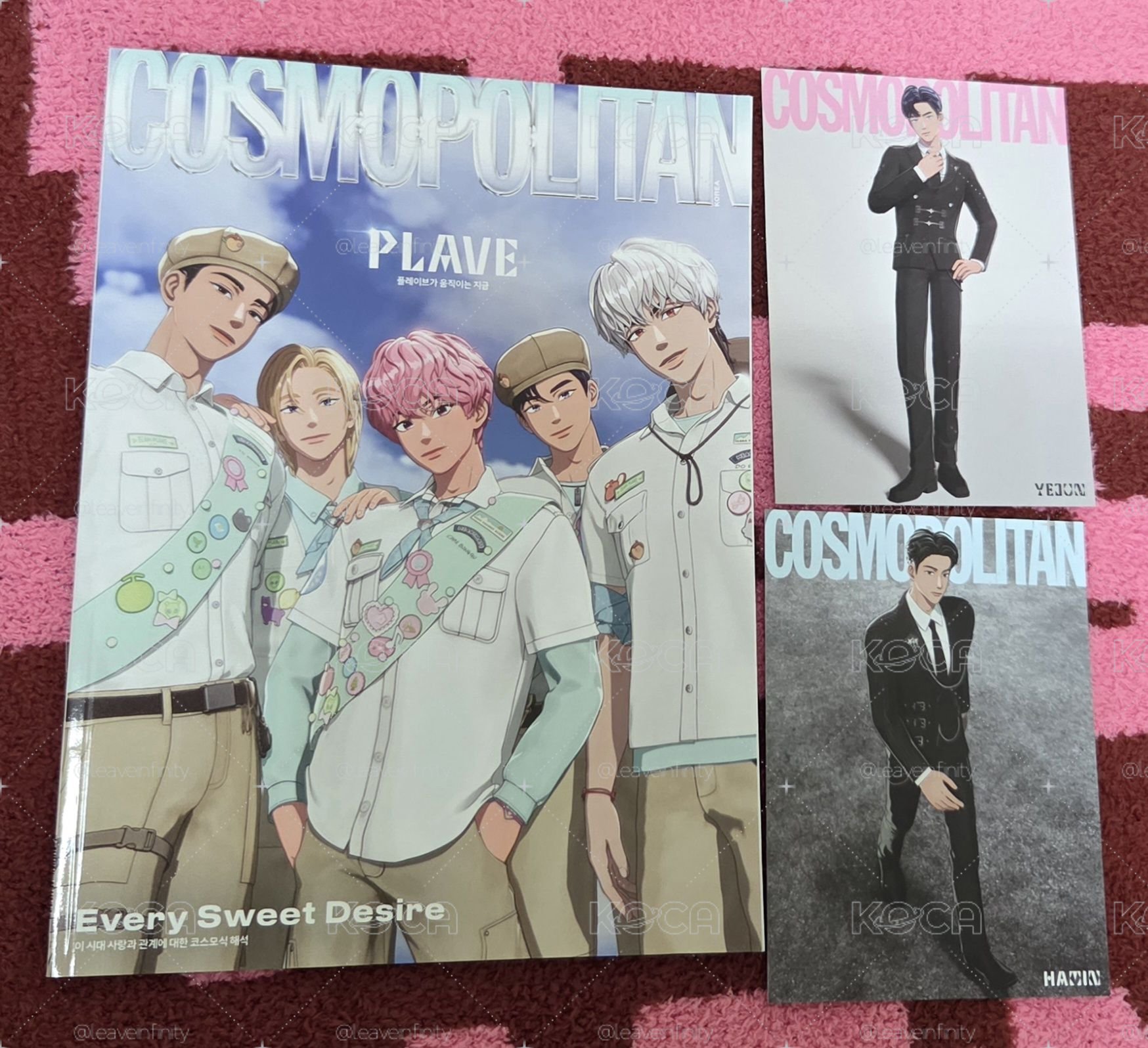 PLAVE 柯夢波丹雜誌+💙🖤明信片