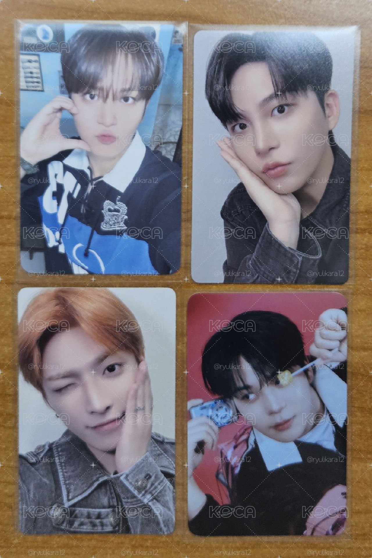 ATEEZ 粉兔星+咚星卡套+4長小卡