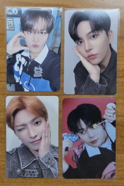 ATEEZ 粉兔星+咚星卡套+4長小卡