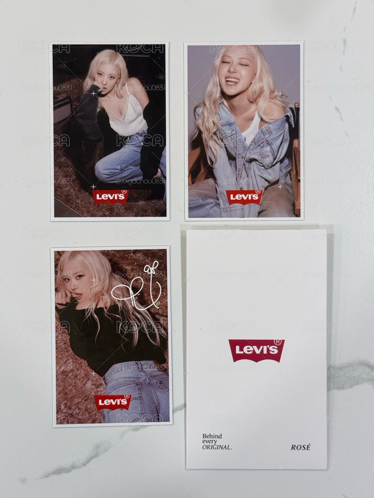 ROSÉ｜Levi’s 代言卡