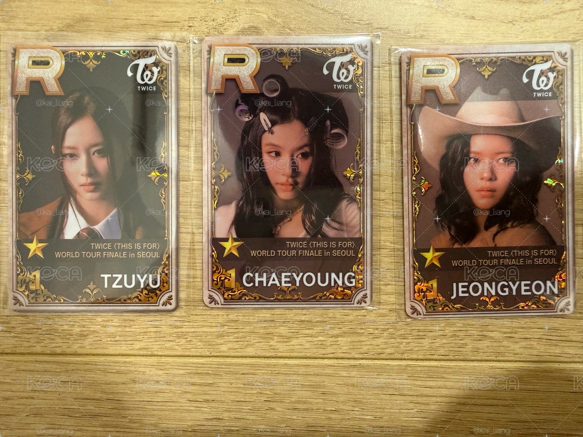 Twice SUPERSTAR 遊戲卡 THIS IS FOR FINALE Event1 定彩瑜 合售
