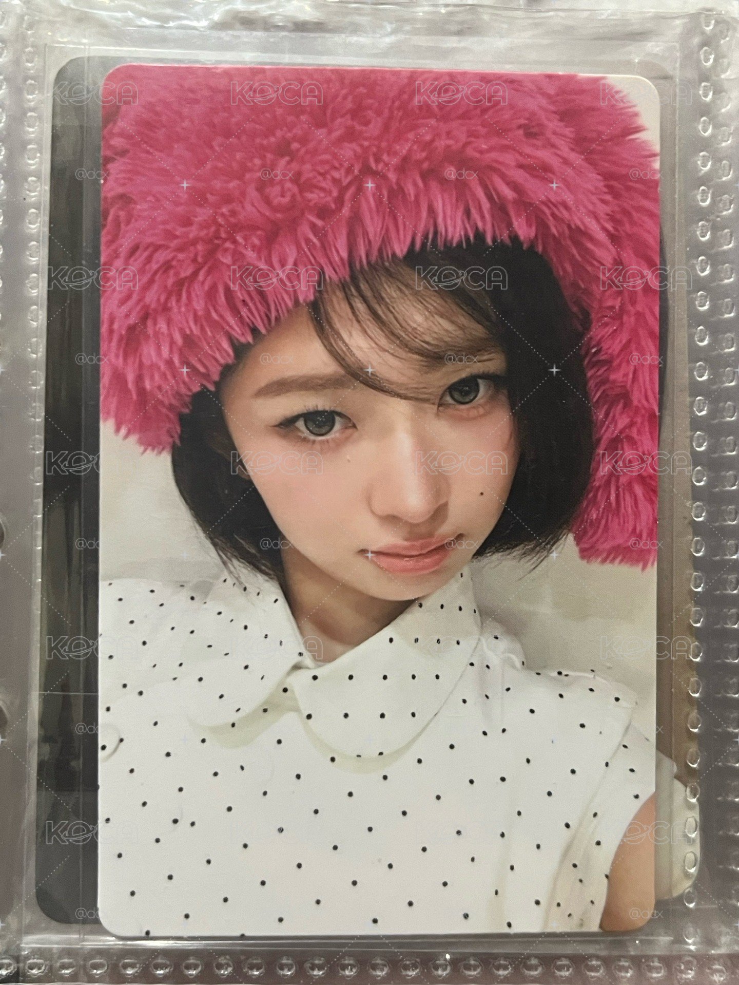 IVE 直井怜 Rei REVIVE k4 粉兔耳帽怜