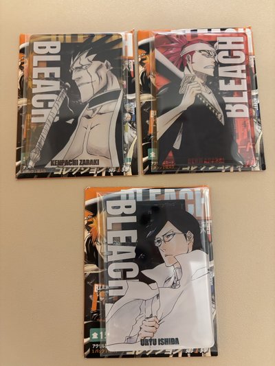 BLEACH 死神 數據卡(更木劍八、阿散井戀次、雨龍）