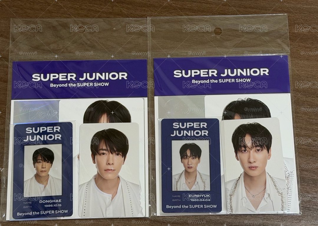 NAVER V LIVE+Beyond the SUPER SHOW 2020線上演唱會 周邊卡 ID卡 李赫宰 李東海