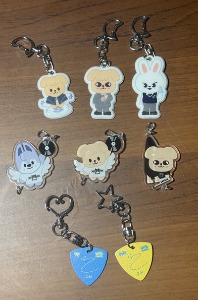 [全場無綁] SKZ 鑰匙圈扇子貼紙