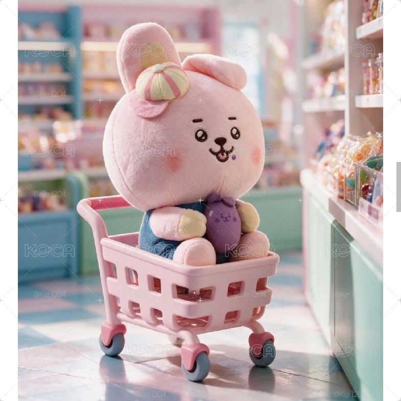 BT21 果凍COOKY坐姿娃娃