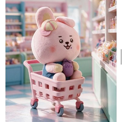 BT21 果凍COOKY坐姿娃娃