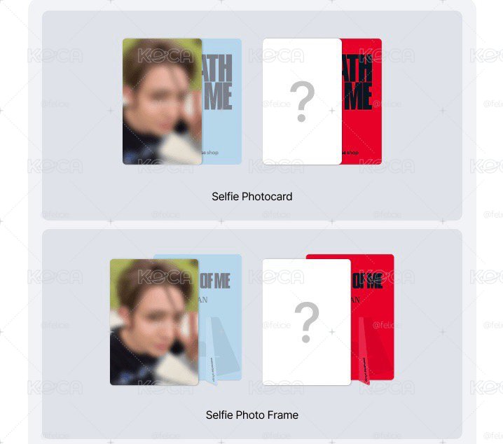 EVAN 1st Album DEATH OF ME 專輯 Weverse 特典小卡 相框