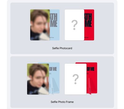 EVAN 1st Album DEATH OF ME 專輯 Weverse 特典小卡 相框