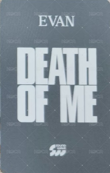 DEATH OF ME sw A款 特典卡  背面