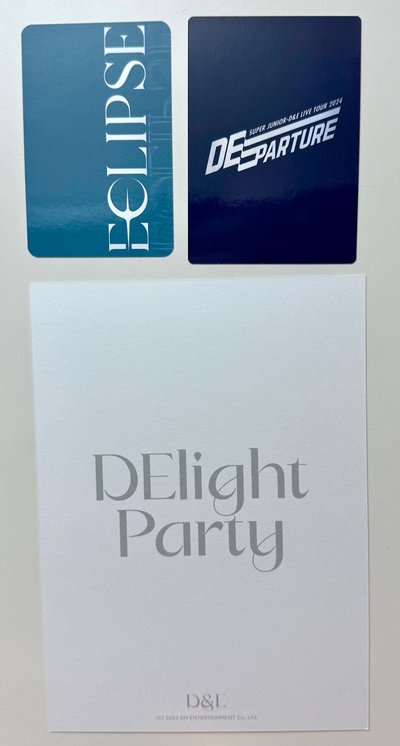 D&E DEparture/Eclipse小卡+DElight明信片