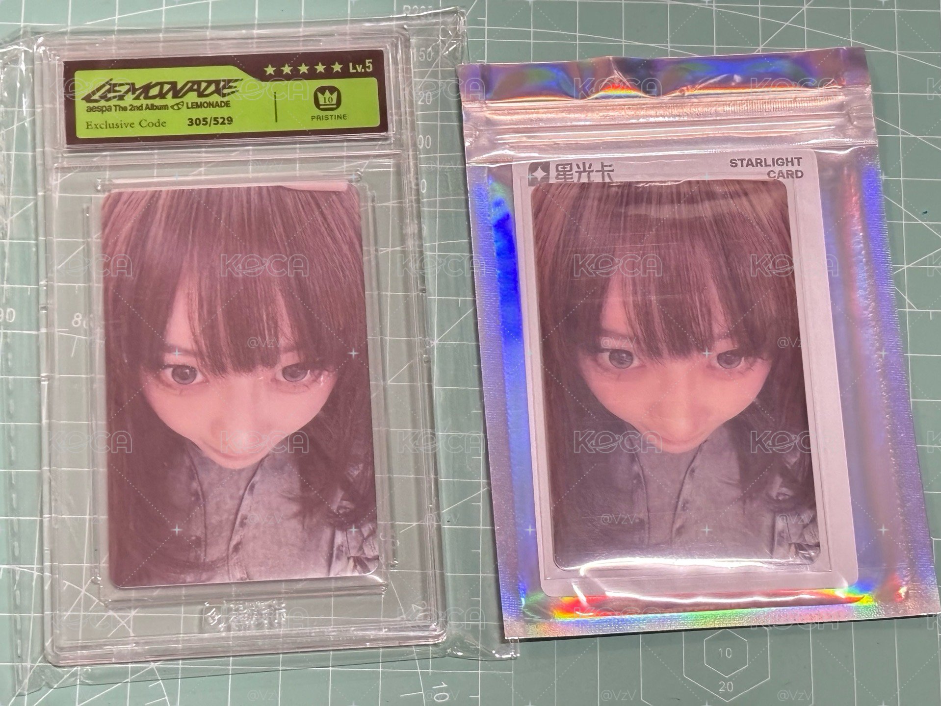 原包裝五星梨 未撕膜五星卡+光柵卡set